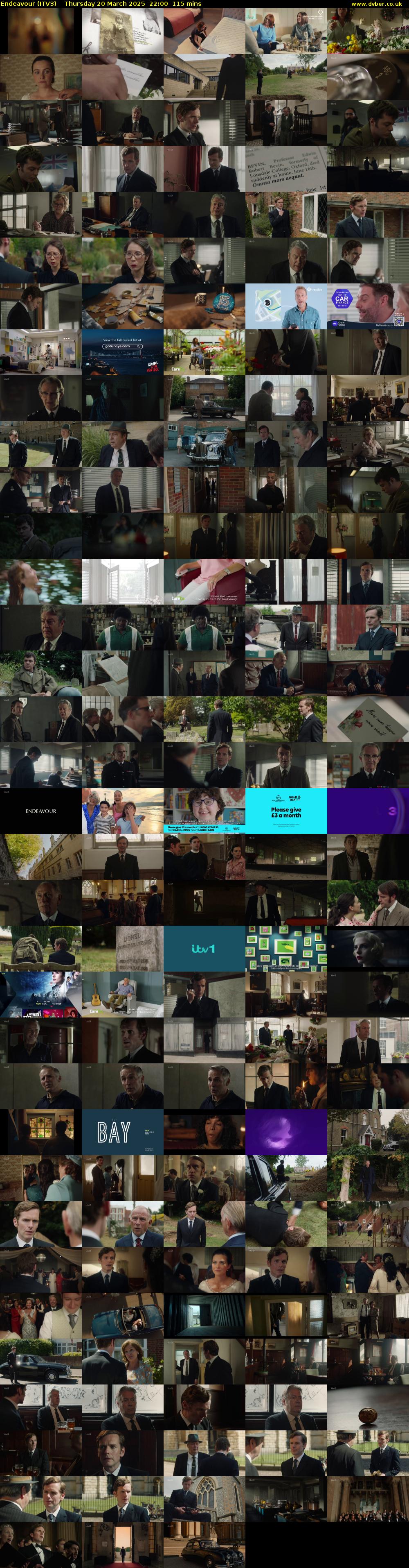 Endeavour (ITV3) Thursday 20 March 2025 22:00 - 23:55