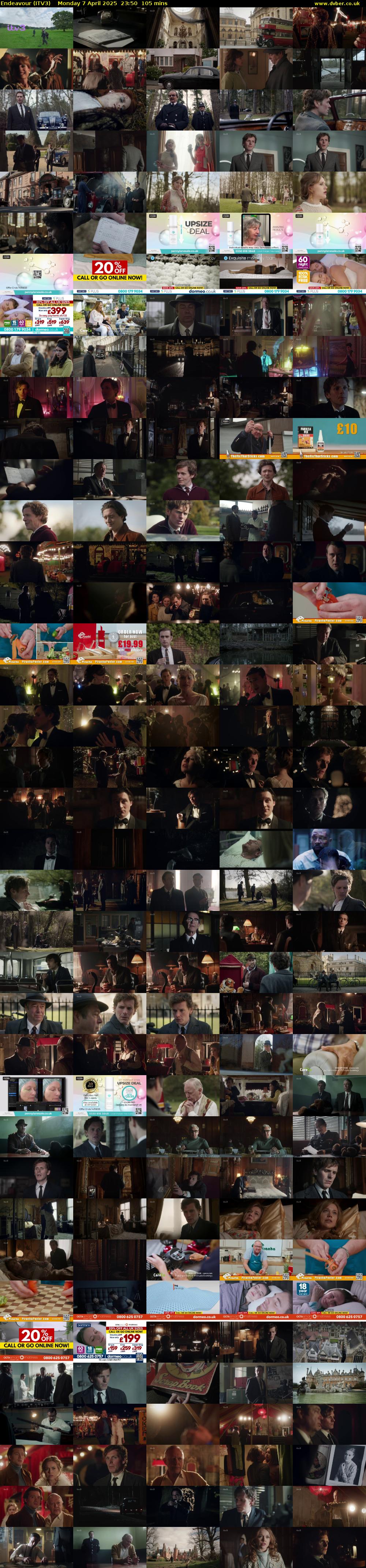Endeavour (ITV3) Monday 7 April 2025 23:50 - 01:35