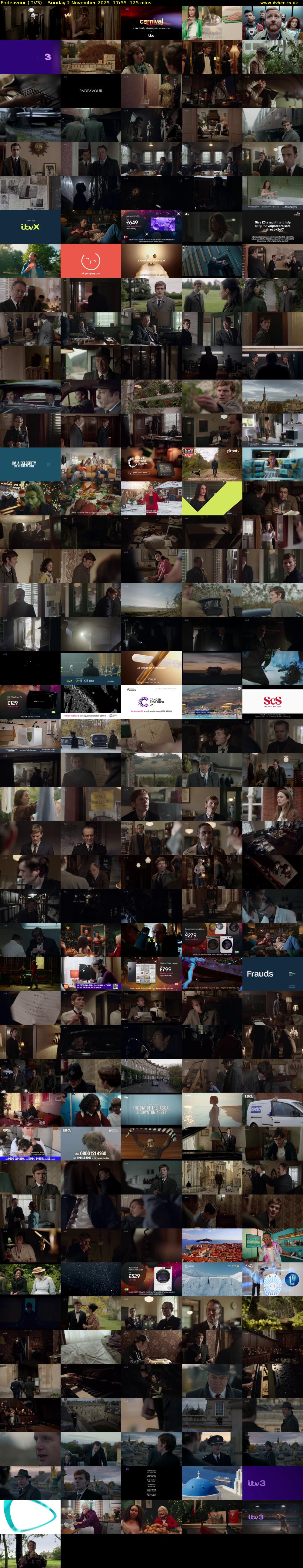 Endeavour (ITV3) Sunday 2 November 2025 17:55 - 20:00