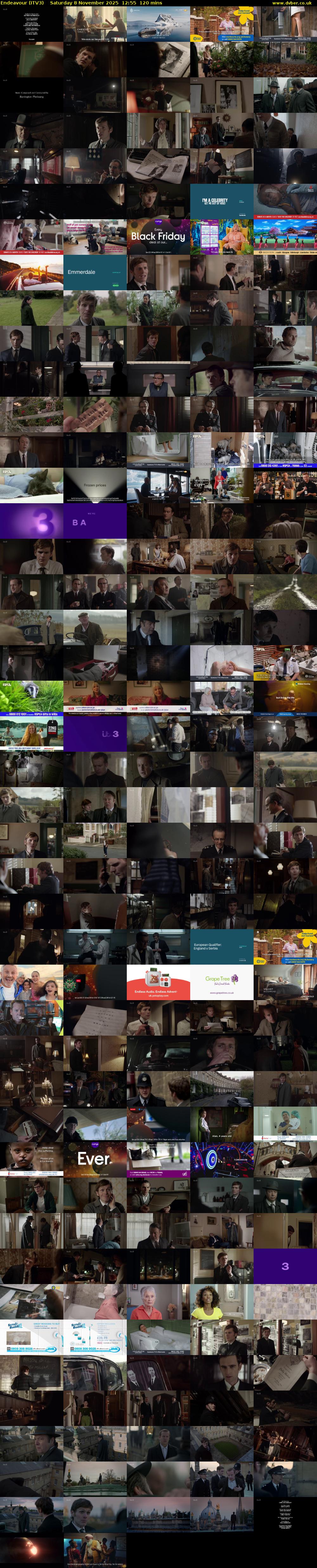 Endeavour (ITV3) Saturday 8 November 2025 12:55 - 14:55