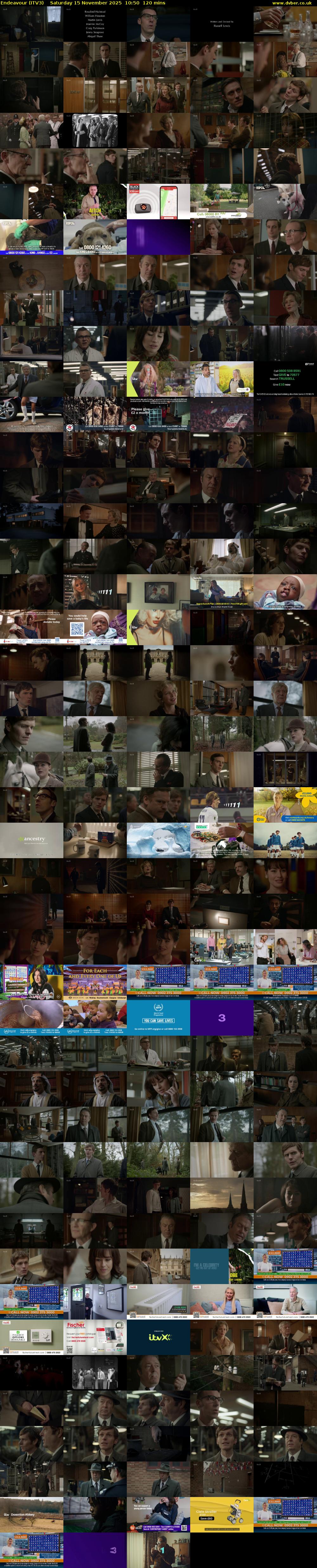 Endeavour (ITV3) Saturday 15 November 2025 10:50 - 12:50