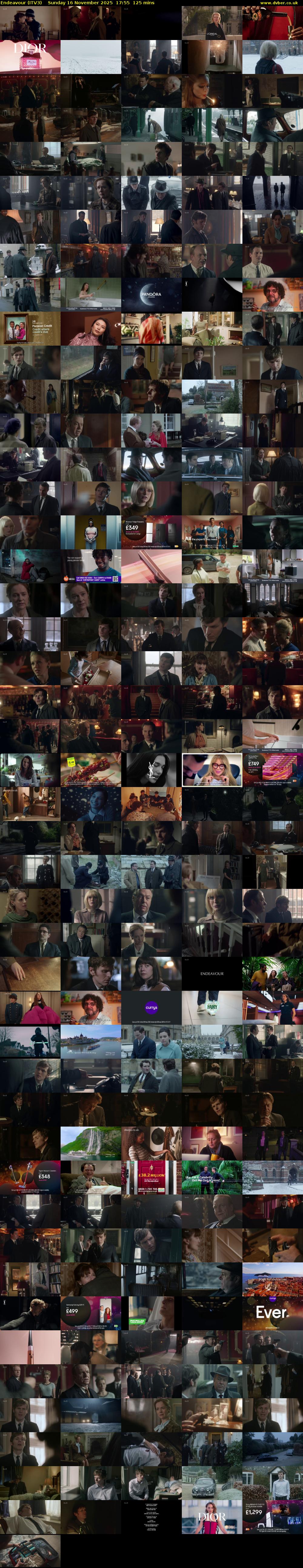 Endeavour (ITV3) Sunday 16 November 2025 17:55 - 20:00