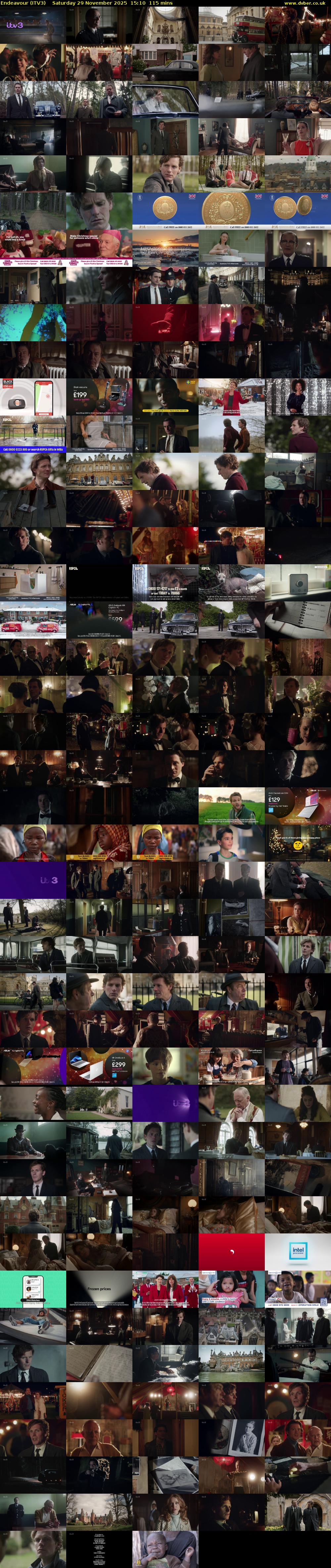 Endeavour (ITV3) Saturday 29 November 2025 15:10 - 17:05