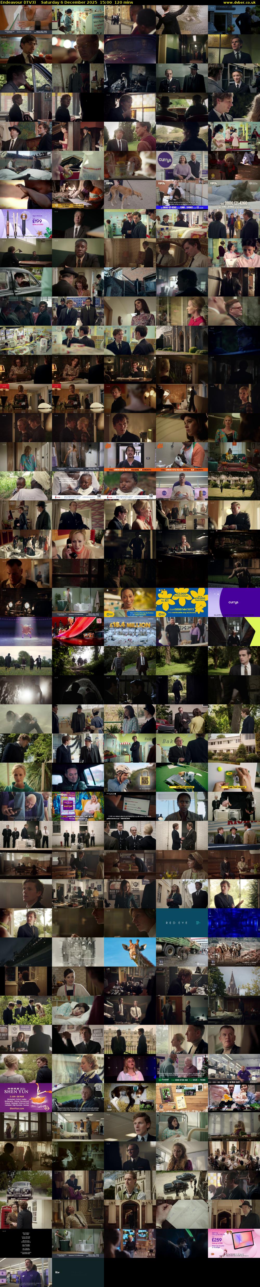 Endeavour (ITV3) Saturday 6 December 2025 15:00 - 17:00
