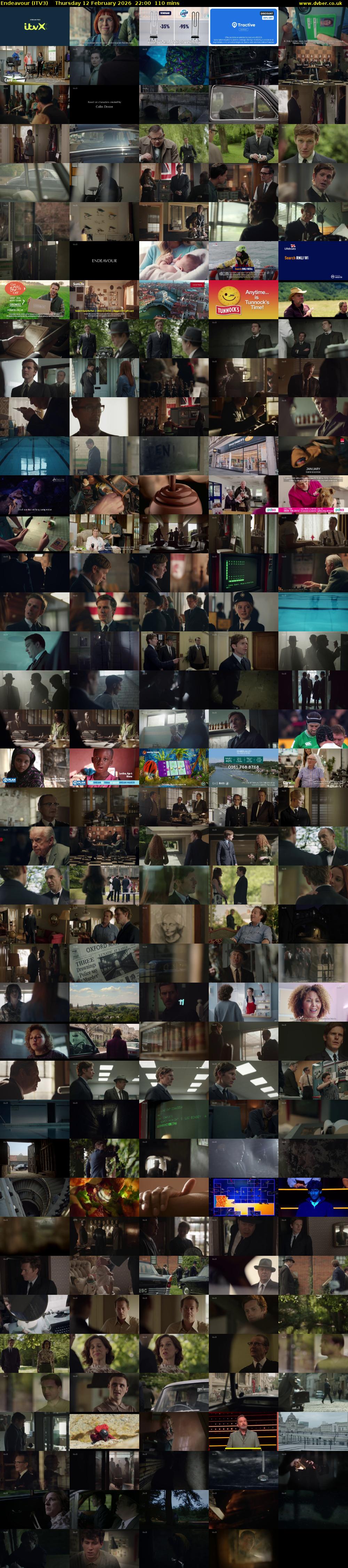Endeavour (ITV3) Thursday 12 February 2026 22:00 - 23:50