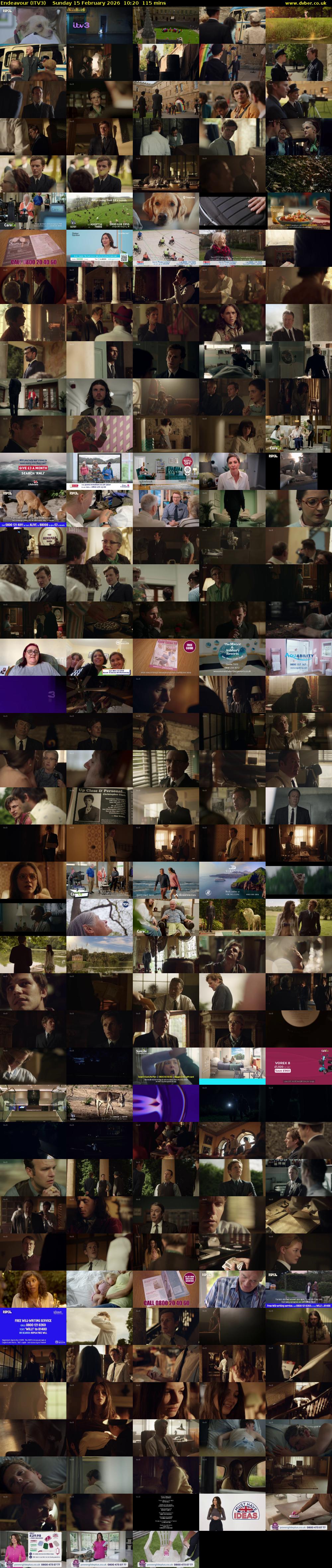 Endeavour (ITV3) Sunday 15 February 2026 10:20 - 12:15