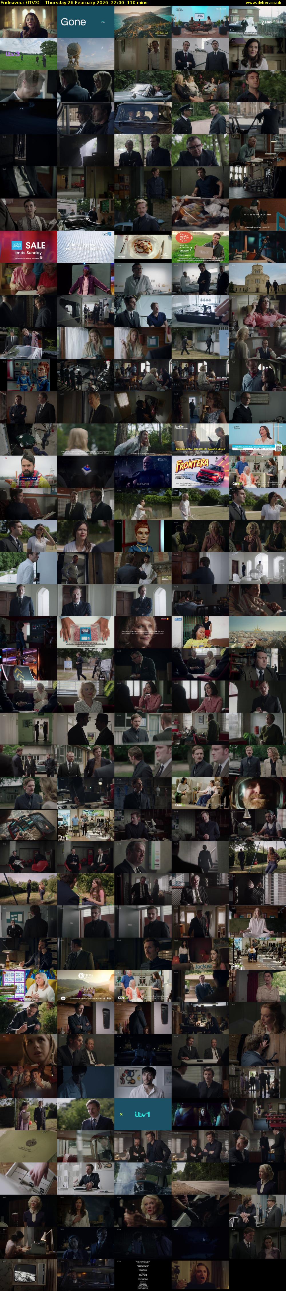 Endeavour (ITV3) Thursday 26 February 2026 22:00 - 23:50