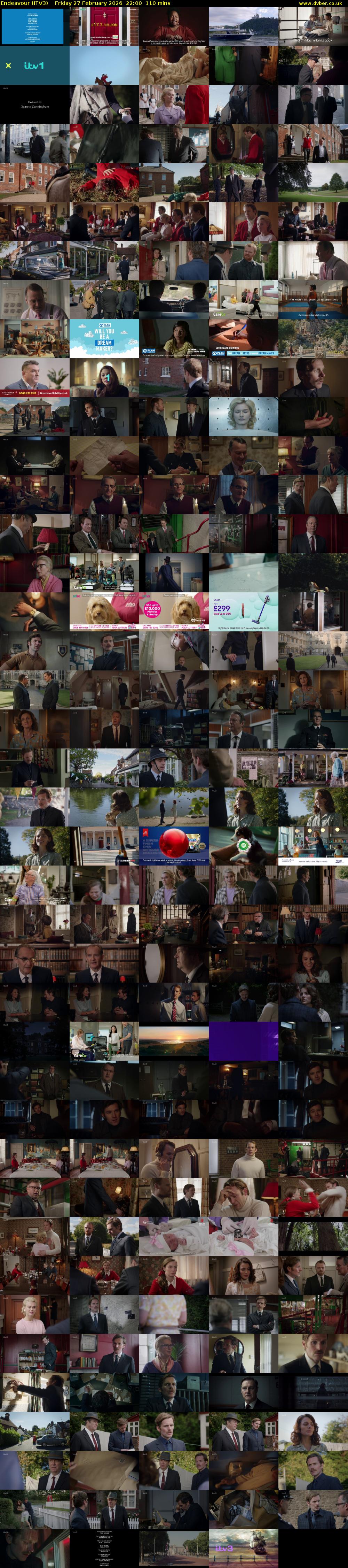 Endeavour (ITV3) Friday 27 February 2026 22:00 - 23:50