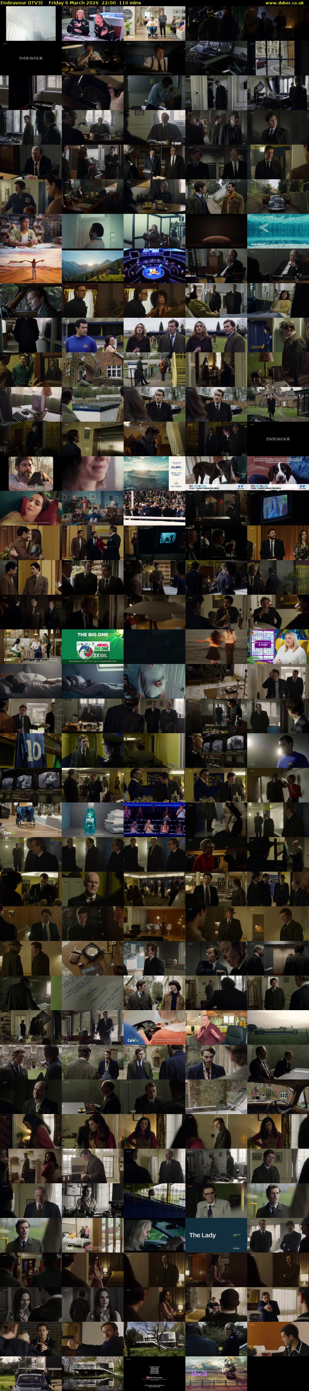 Endeavour (ITV3) Friday 6 March 2026 22:00 - 23:50