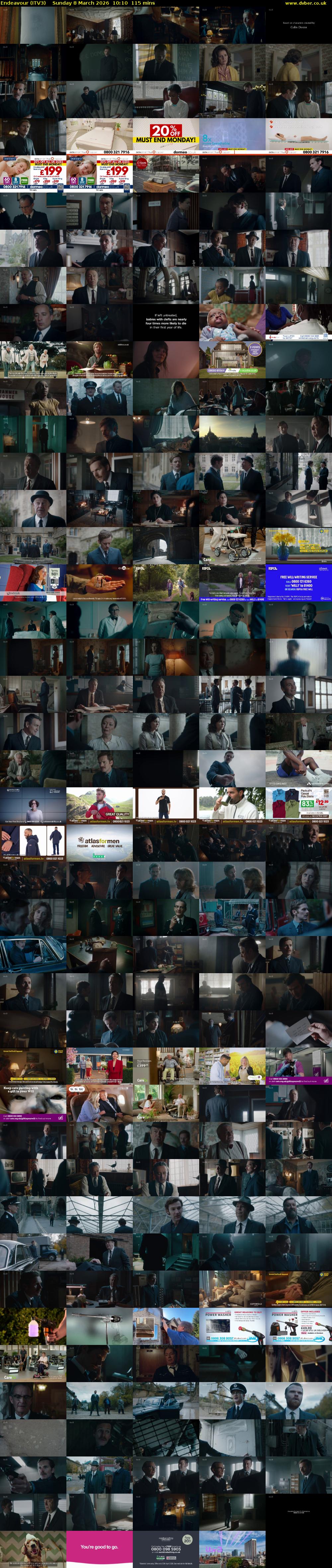 Endeavour (ITV3) Sunday 8 March 2026 10:10 - 12:05