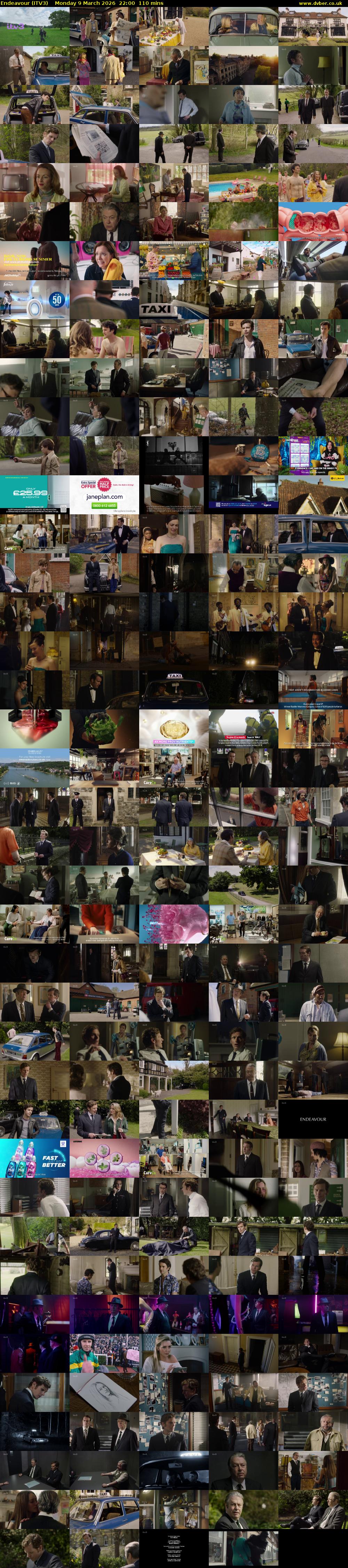 Endeavour (ITV3) Monday 9 March 2026 22:00 - 23:50