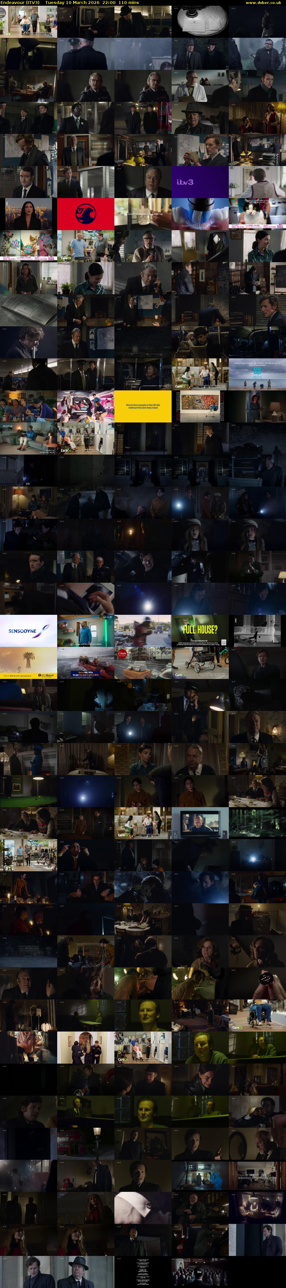 Endeavour (ITV3) Tuesday 10 March 2026 22:00 - 23:50