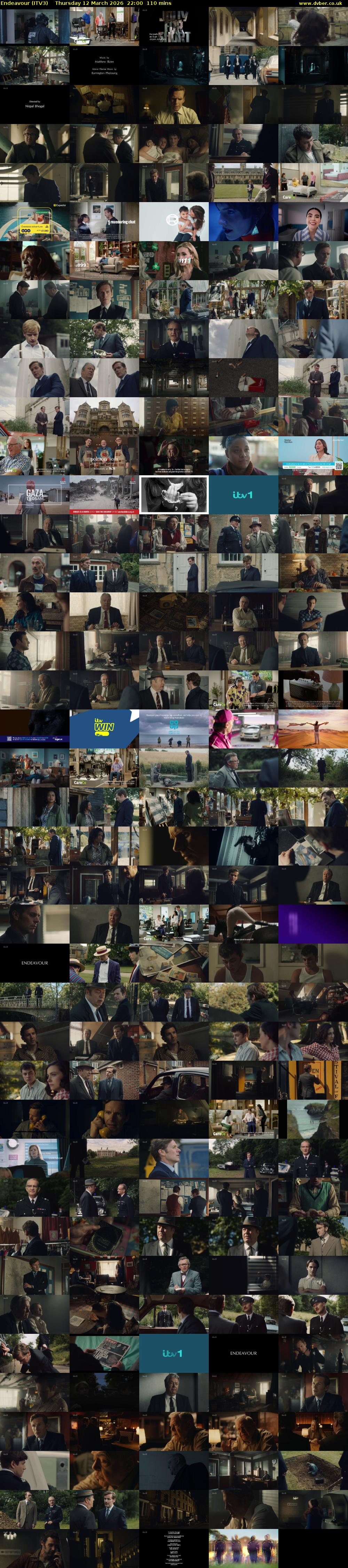 Endeavour (ITV3) Thursday 12 March 2026 22:00 - 23:50