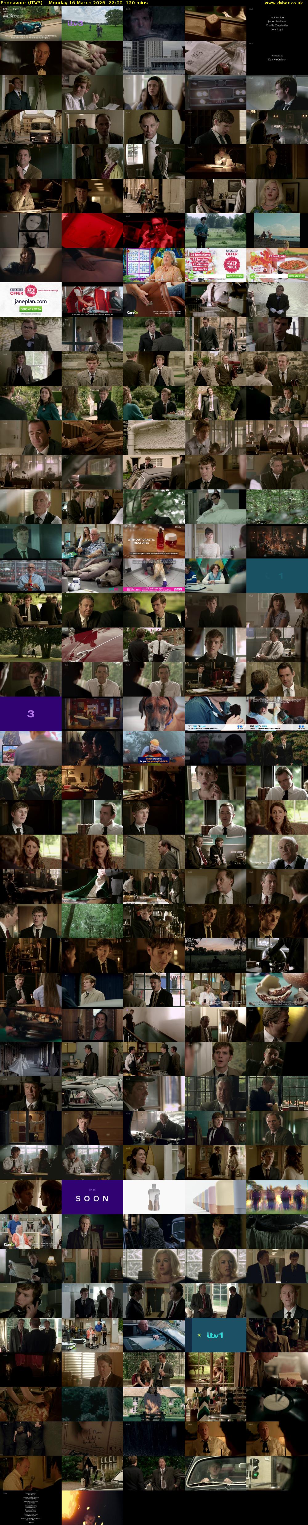 Endeavour (ITV3) Monday 16 March 2026 22:00 - 00:00