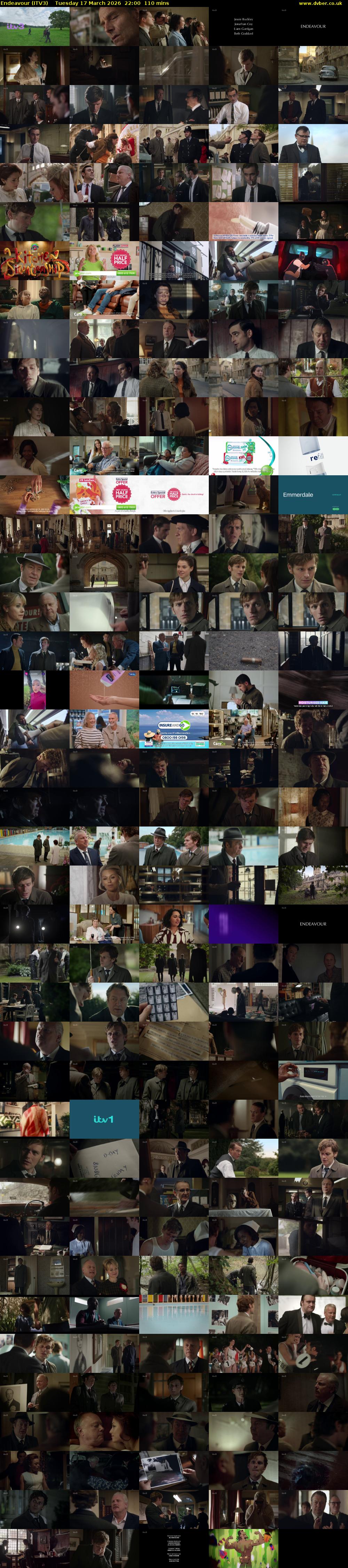 Endeavour (ITV3) Tuesday 17 March 2026 22:00 - 23:50