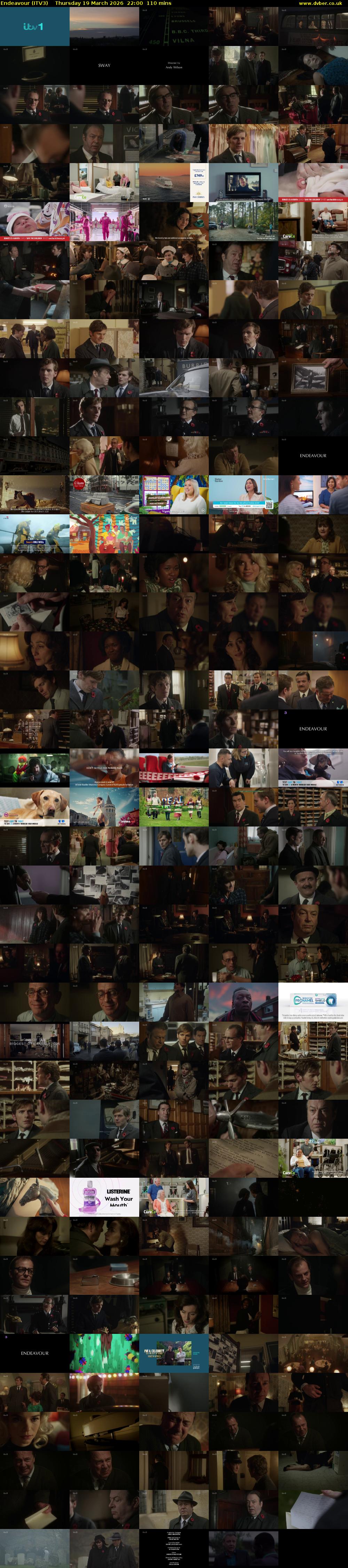 Endeavour (ITV3) Thursday 19 March 2026 22:00 - 23:50