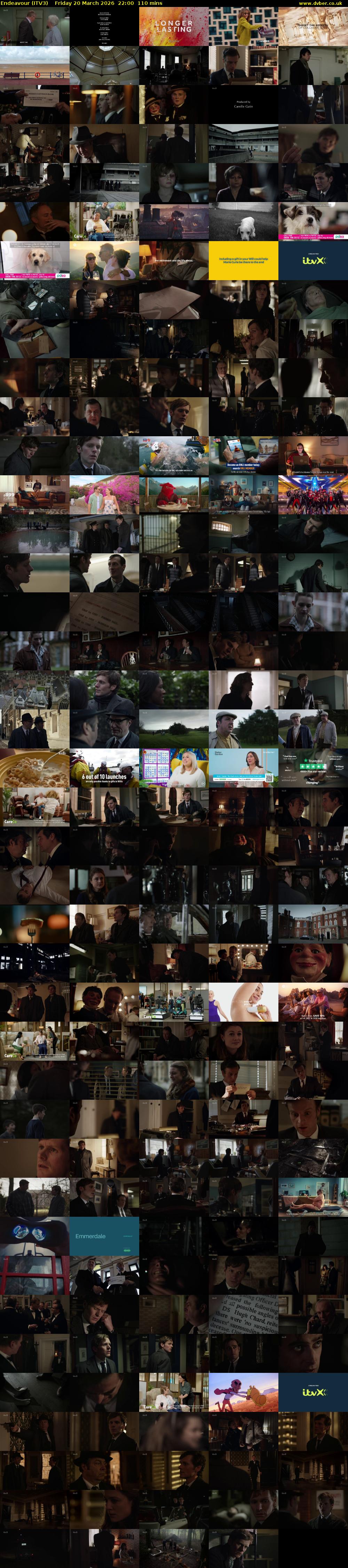 Endeavour (ITV3) Friday 20 March 2026 22:00 - 23:50