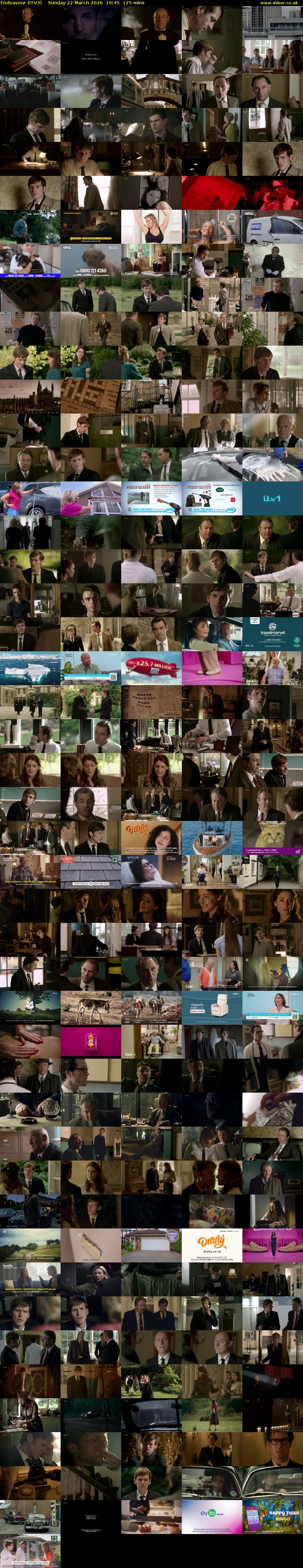 Endeavour (ITV3) Sunday 22 March 2026 10:45 - 12:50
