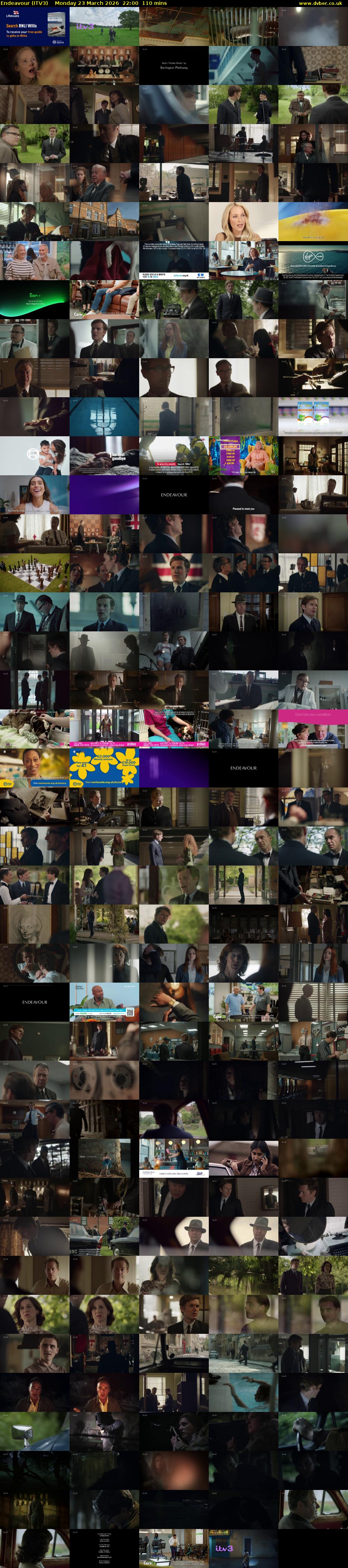 Endeavour (ITV3) Monday 23 March 2026 22:00 - 23:50