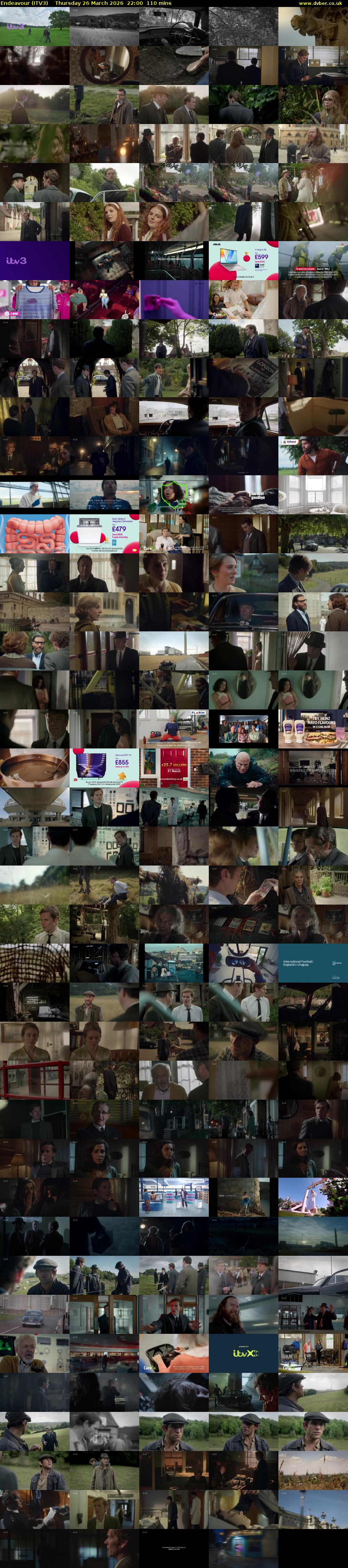 Endeavour (ITV3) Thursday 26 March 2026 22:00 - 23:50