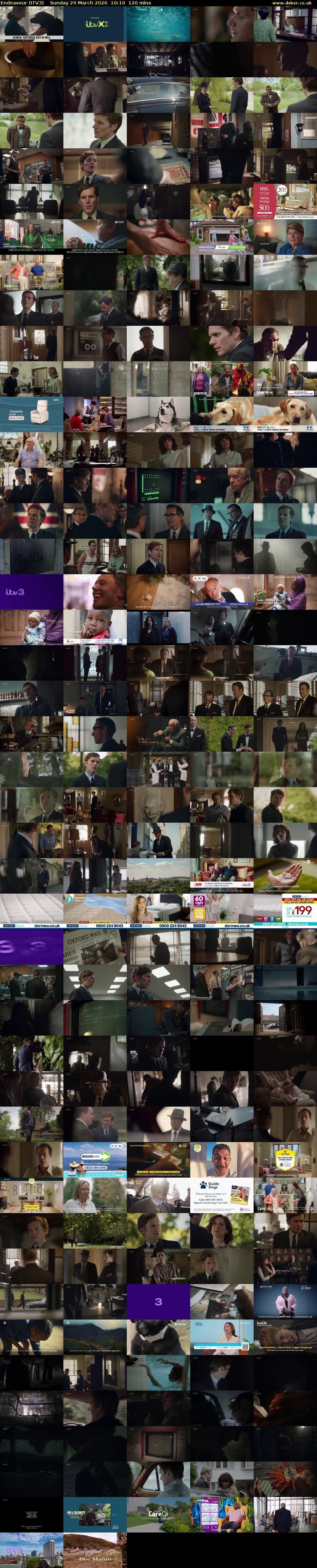 Endeavour (ITV3) Sunday 29 March 2026 10:10 - 12:10