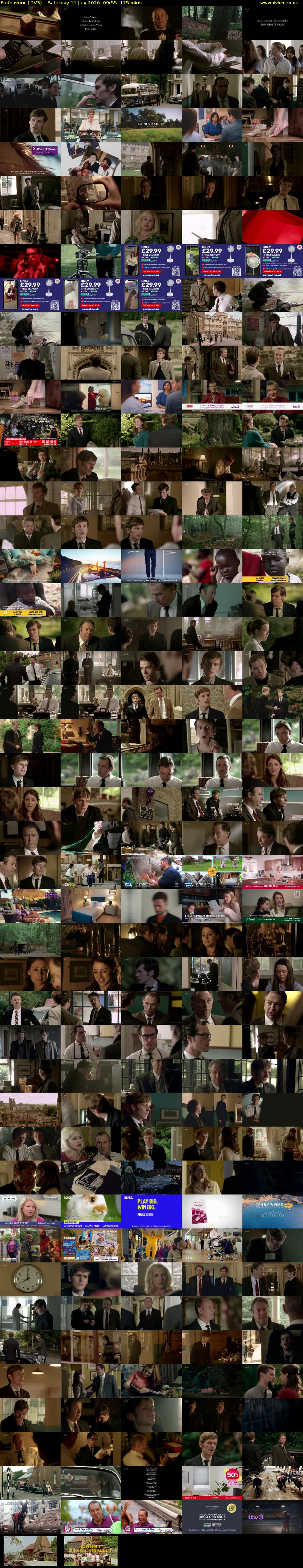 Endeavour (ITV3) Saturday 11 July 2026 09:55 - 12:00