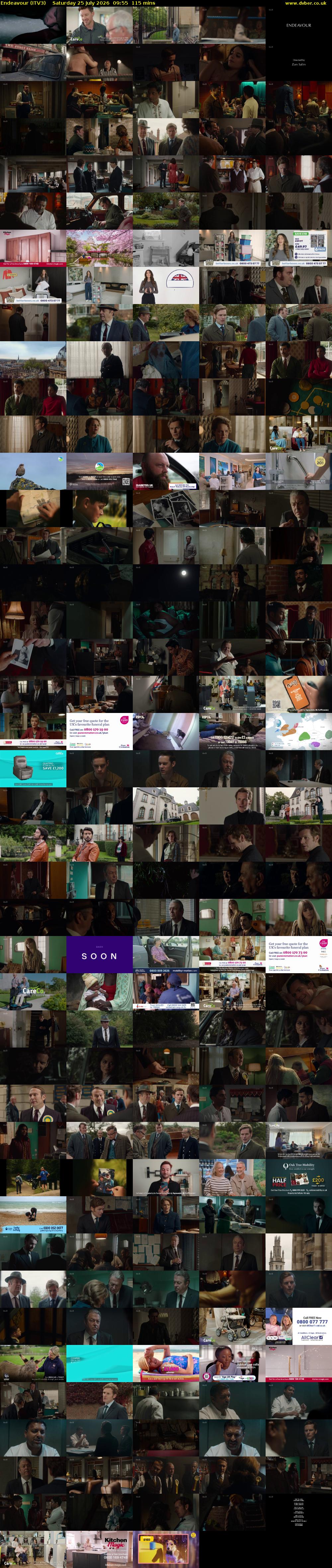Endeavour (ITV3) Saturday 25 July 2026 09:55 - 11:50