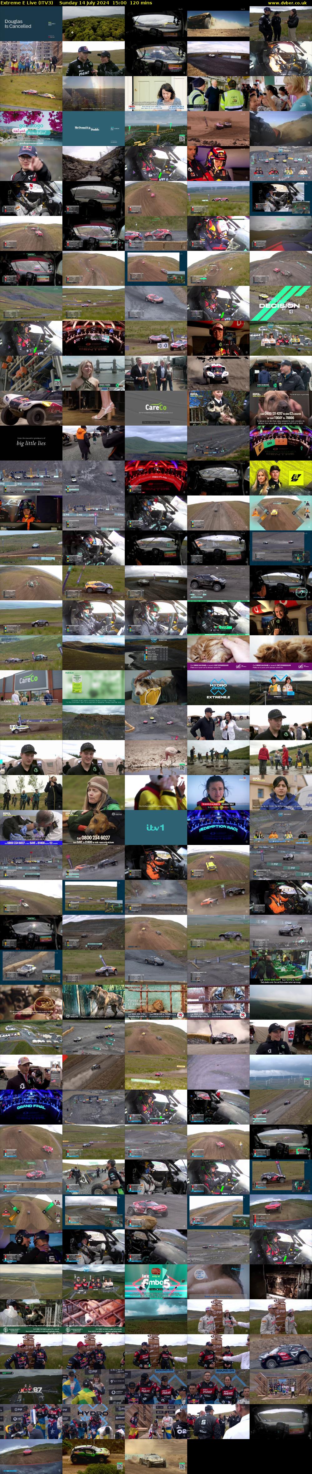Extreme E Live (ITV3) Sunday 14 July 2024 15:00 - 17:00