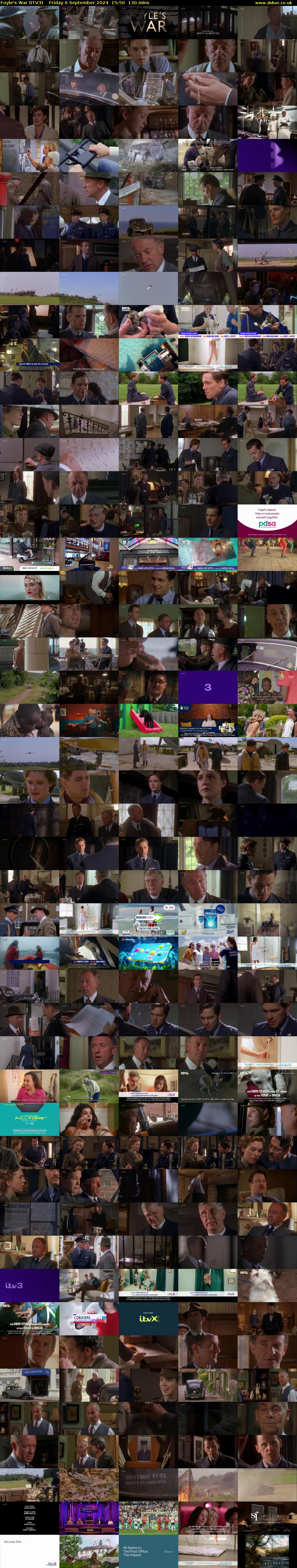Foyle's War (ITV3) Friday 6 September 2024 15:50 - 18:00