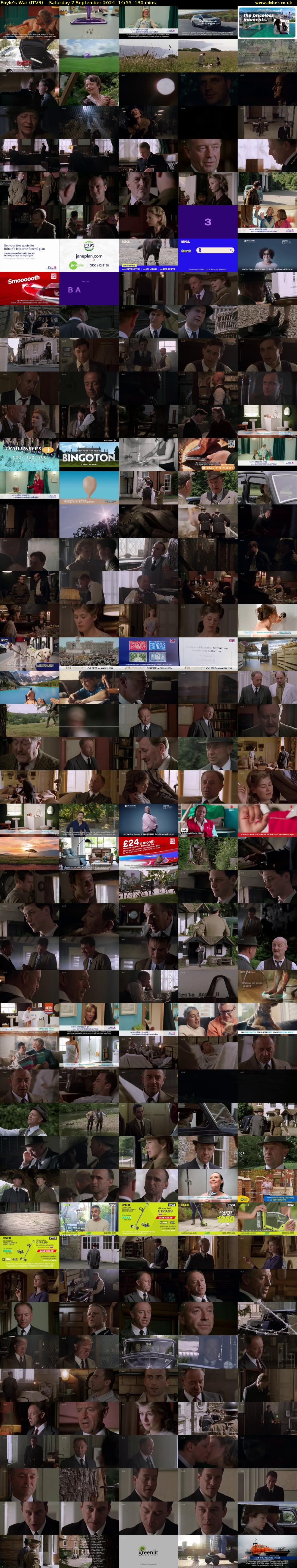 Foyle's War (ITV3) Saturday 7 September 2024 14:55 - 17:05