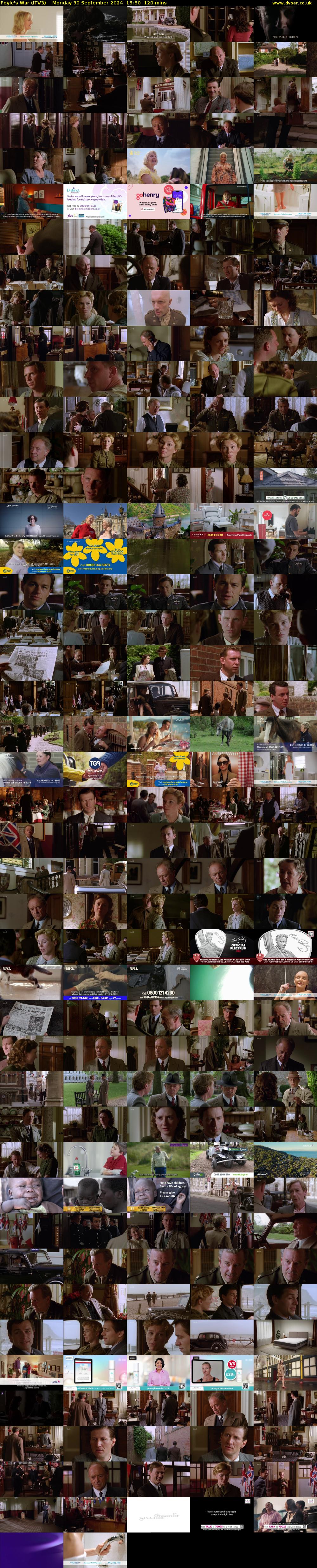 Foyle's War (ITV3) Monday 30 September 2024 15:50 - 17:50