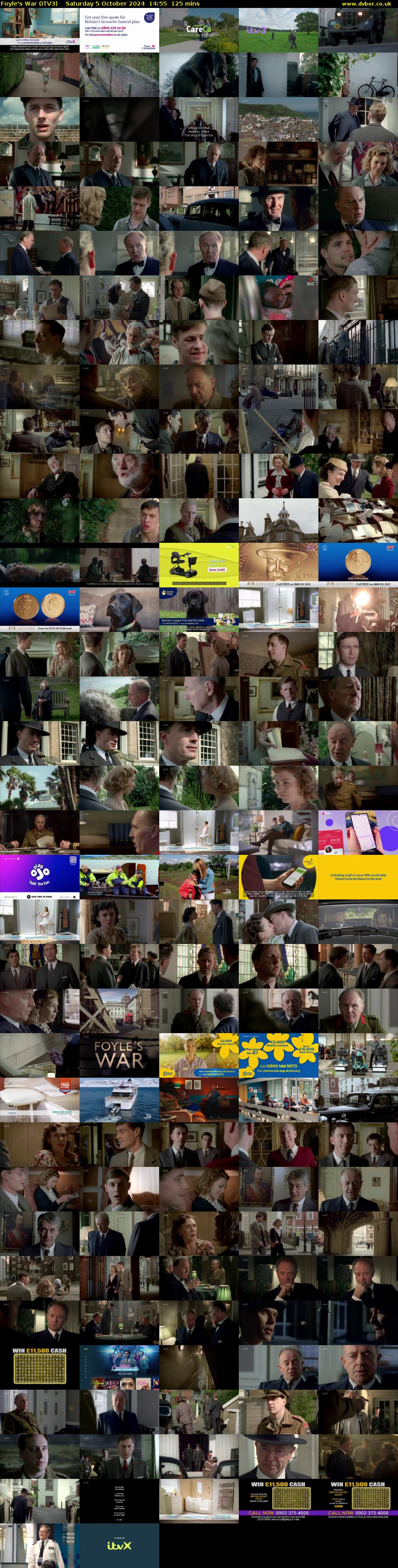 Foyle's War (ITV3) Saturday 5 October 2024 14:55 - 17:00