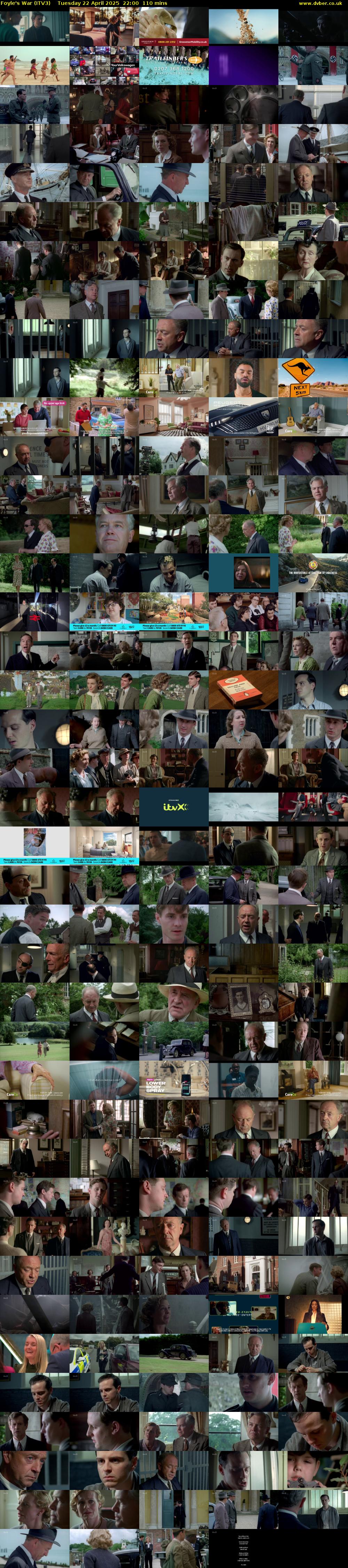 Foyle's War (ITV3) Tuesday 22 April 2025 22:00 - 23:50