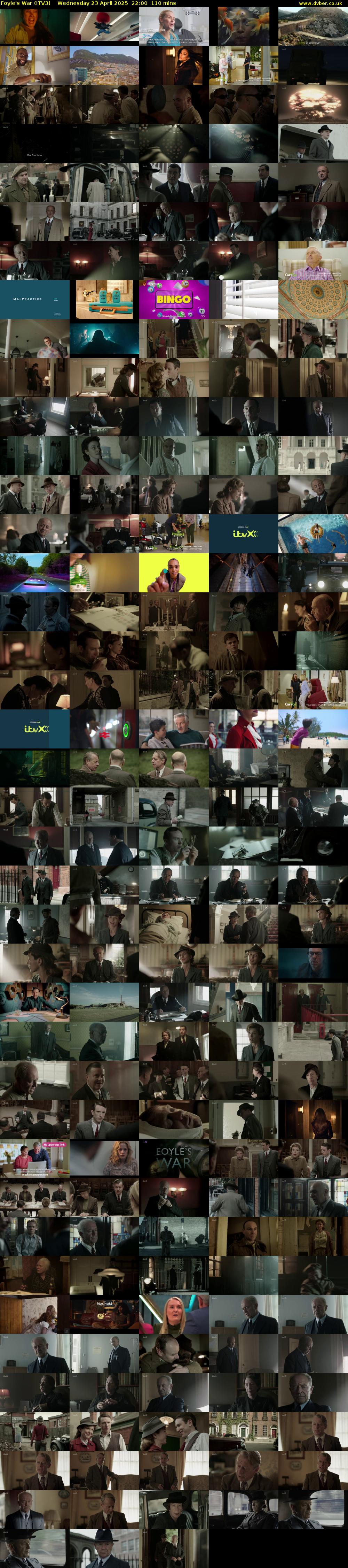 Foyle's War (ITV3) Wednesday 23 April 2025 22:00 - 23:50