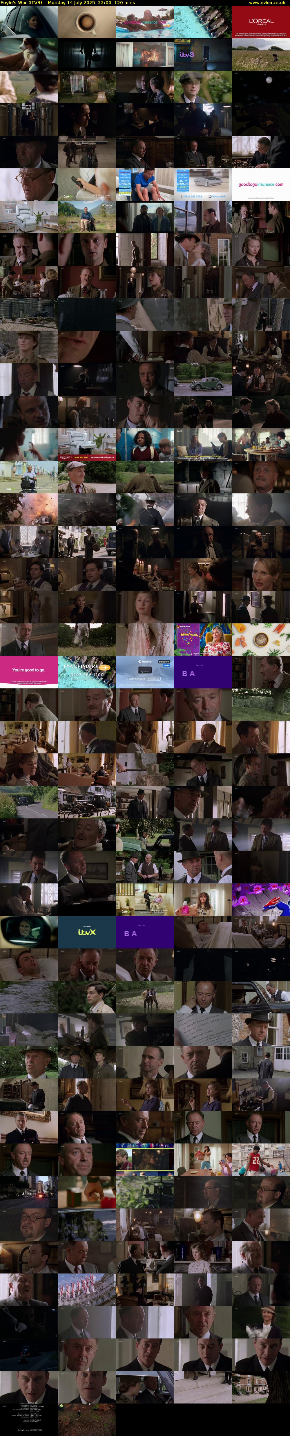 Foyle's War (ITV3) Monday 14 July 2025 22:00 - 00:00