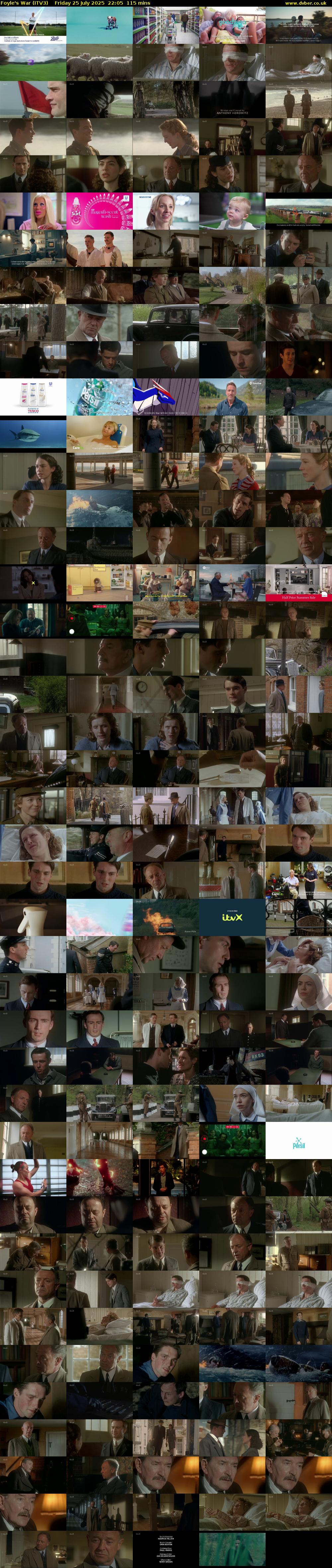 Foyle's War (ITV3) Friday 25 July 2025 22:05 - 00:00
