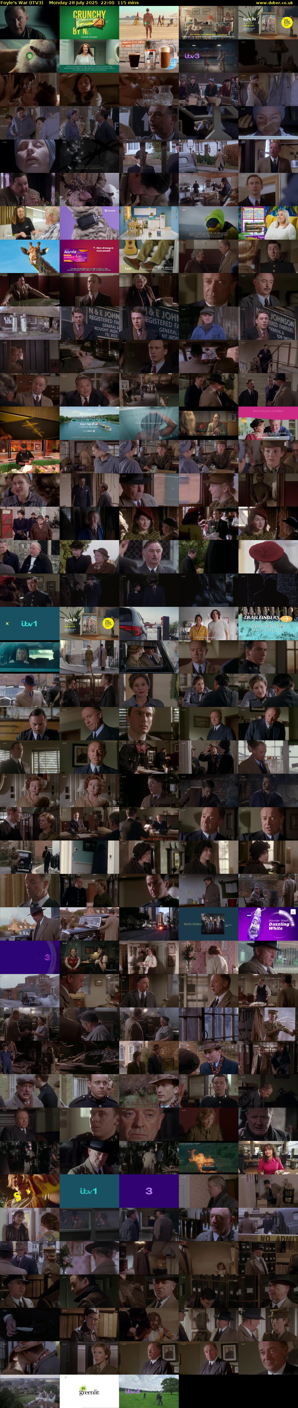 Foyle's War (ITV3) Monday 28 July 2025 22:00 - 23:55