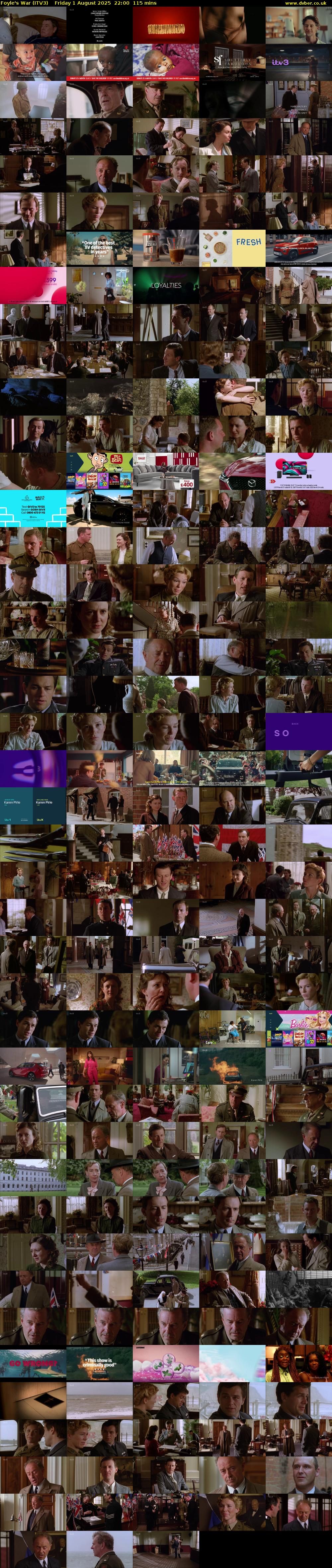 Foyle's War (ITV3) Friday 1 August 2025 22:00 - 23:55