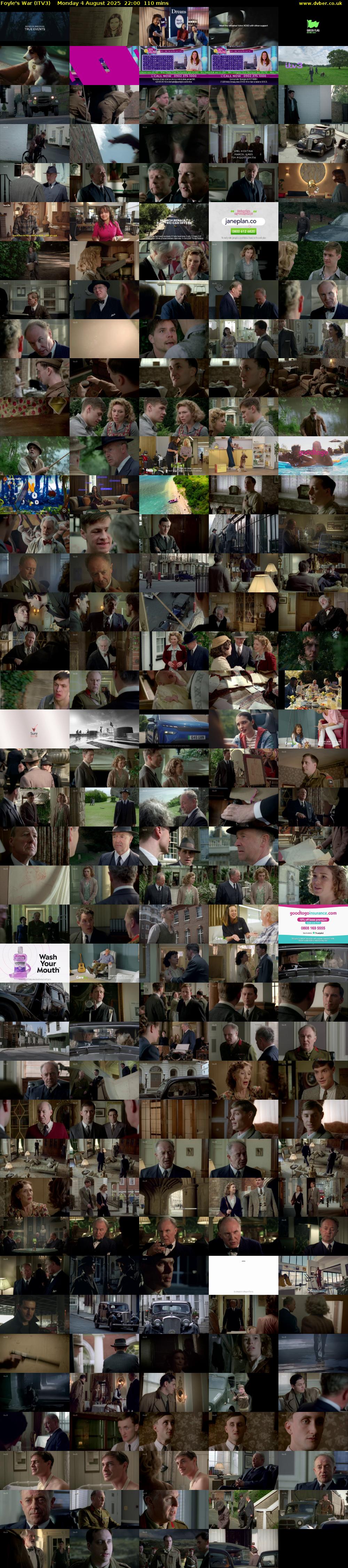 Foyle's War (ITV3) Monday 4 August 2025 22:00 - 23:50