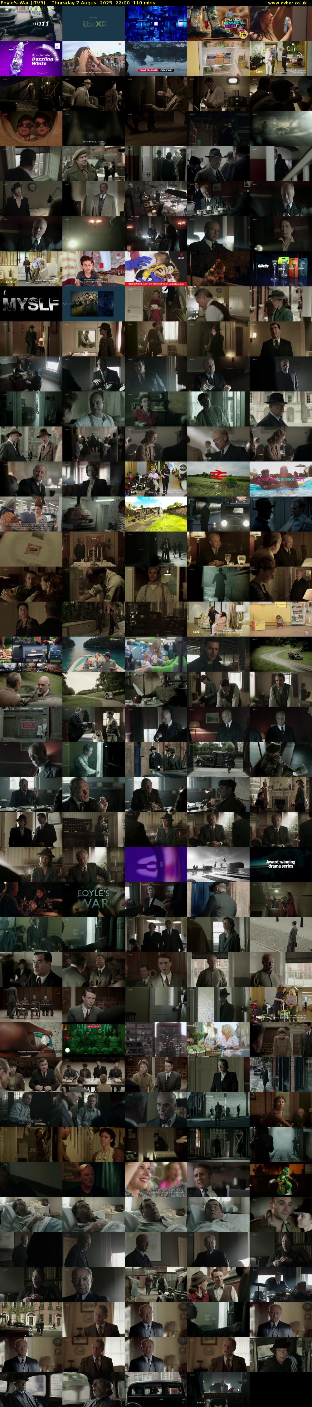 Foyle's War (ITV3) Thursday 7 August 2025 22:00 - 23:50
