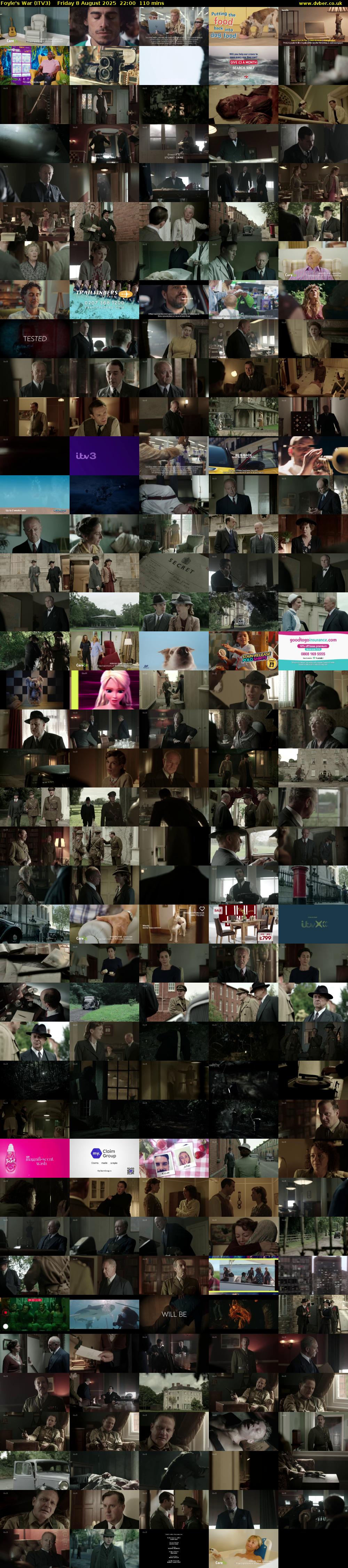 Foyle's War (ITV3) Friday 8 August 2025 22:00 - 23:50