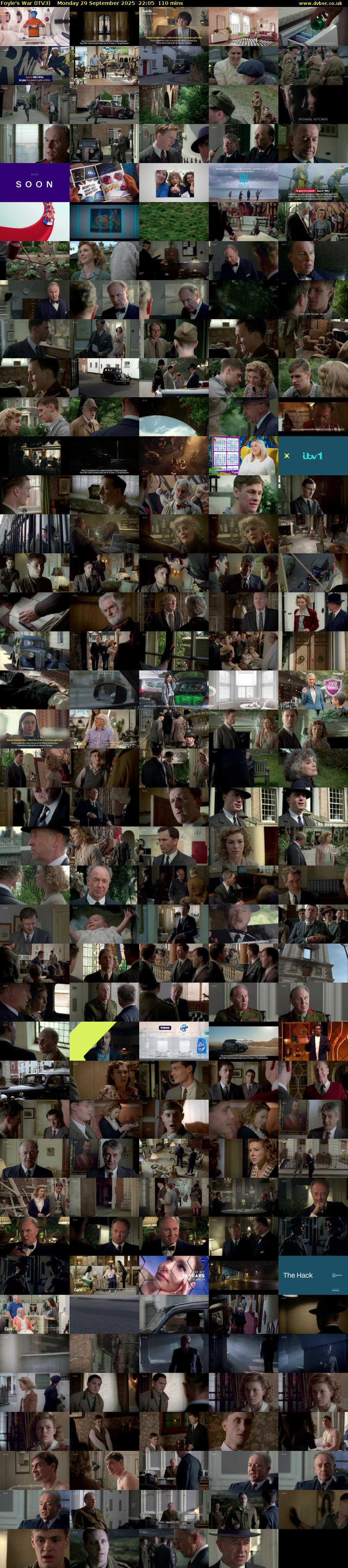 Foyle's War (ITV3) Monday 29 September 2025 22:05 - 23:55