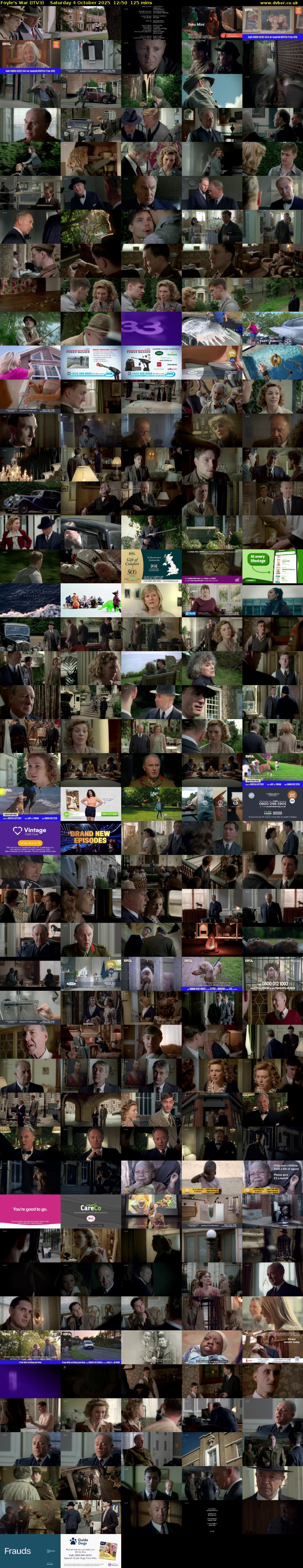 Foyle's War (ITV3) Saturday 4 October 2025 12:50 - 14:55