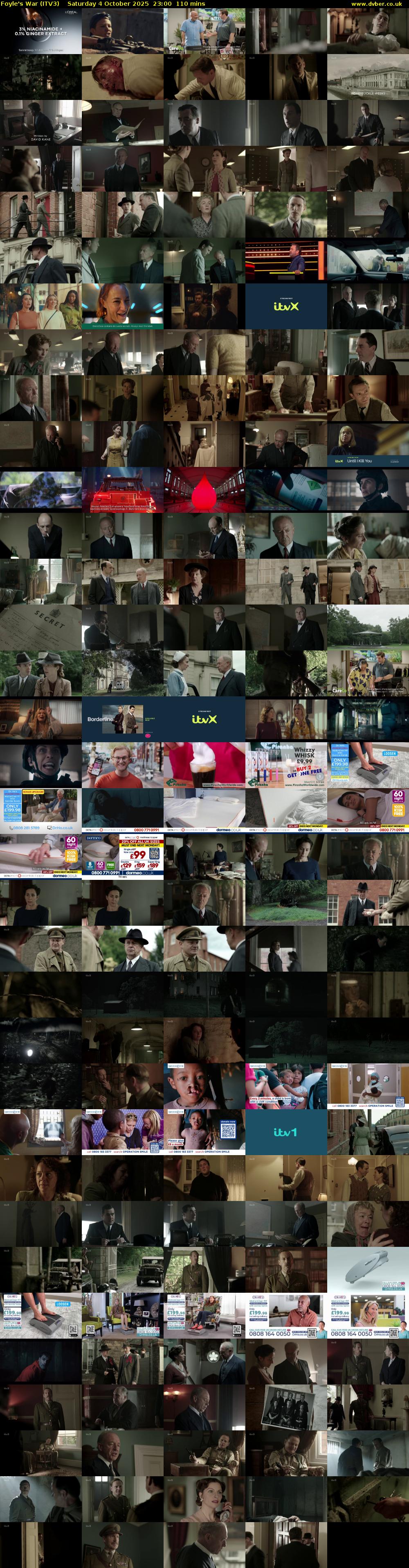 Foyle's War (ITV3) Saturday 4 October 2025 23:00 - 00:50