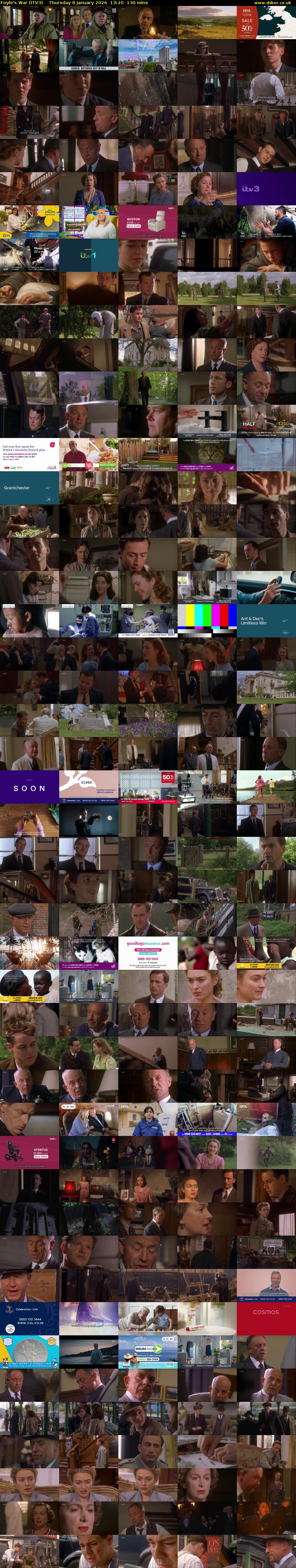 Foyle's War (ITV3) Thursday 8 January 2026 13:20 - 15:30