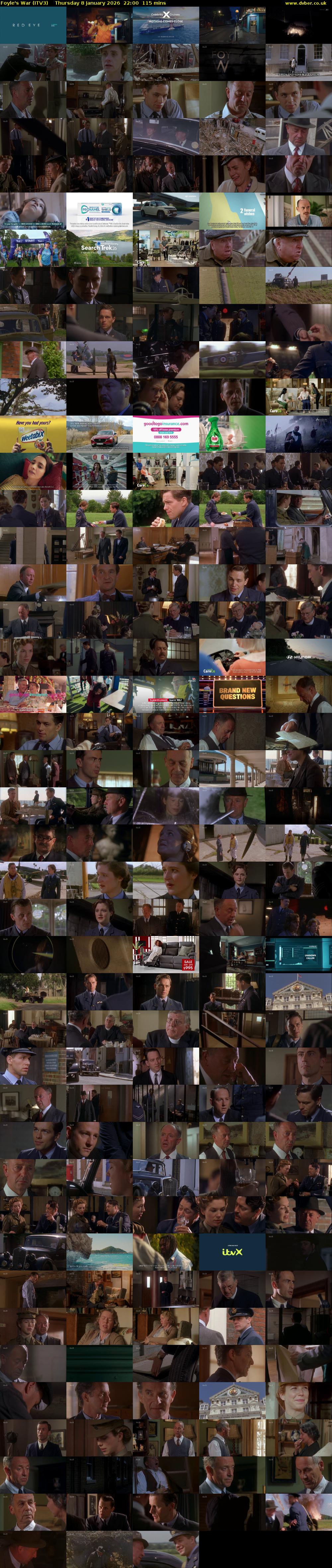 Foyle's War (ITV3) Thursday 8 January 2026 22:00 - 23:55