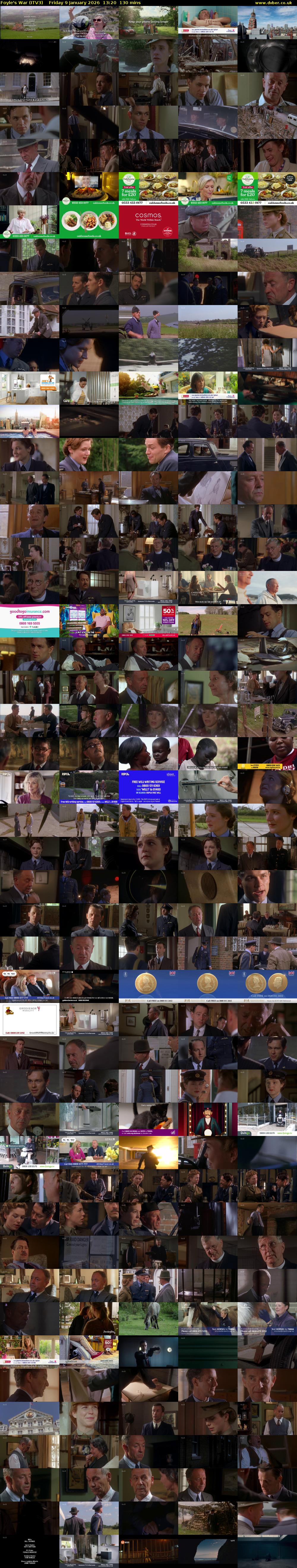 Foyle's War (ITV3) Friday 9 January 2026 13:20 - 15:30