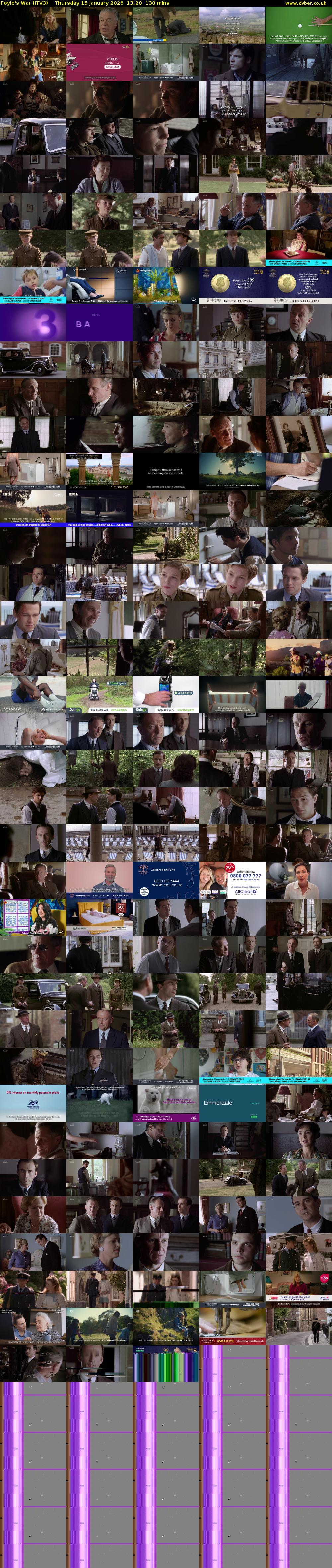 Foyle's War (ITV3) Thursday 15 January 2026 13:20 - 15:30