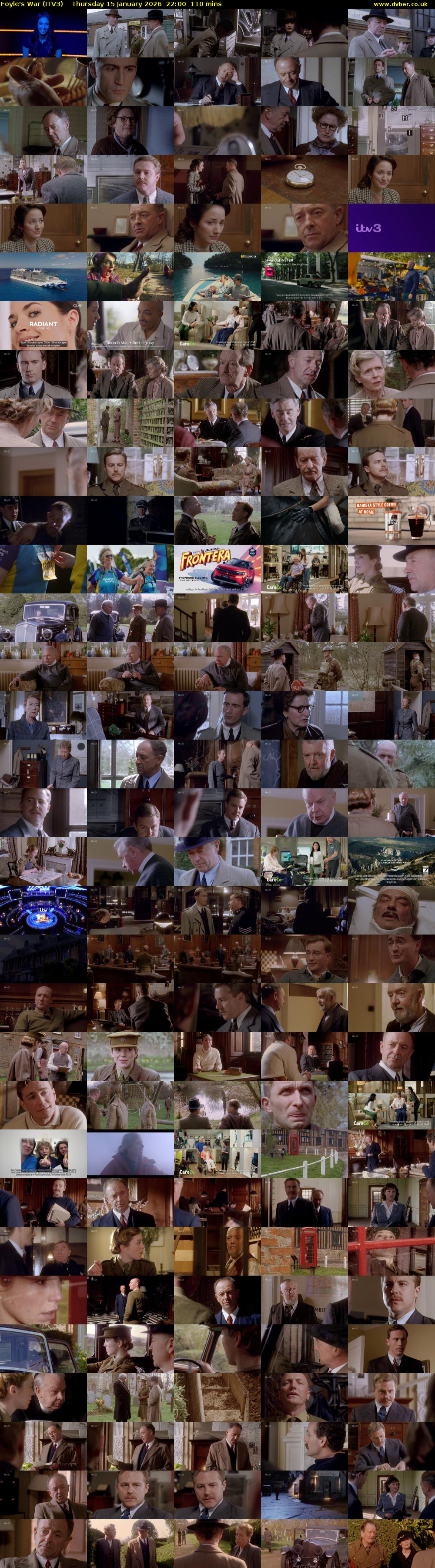 Foyle's War (ITV3) Thursday 15 January 2026 22:00 - 23:50