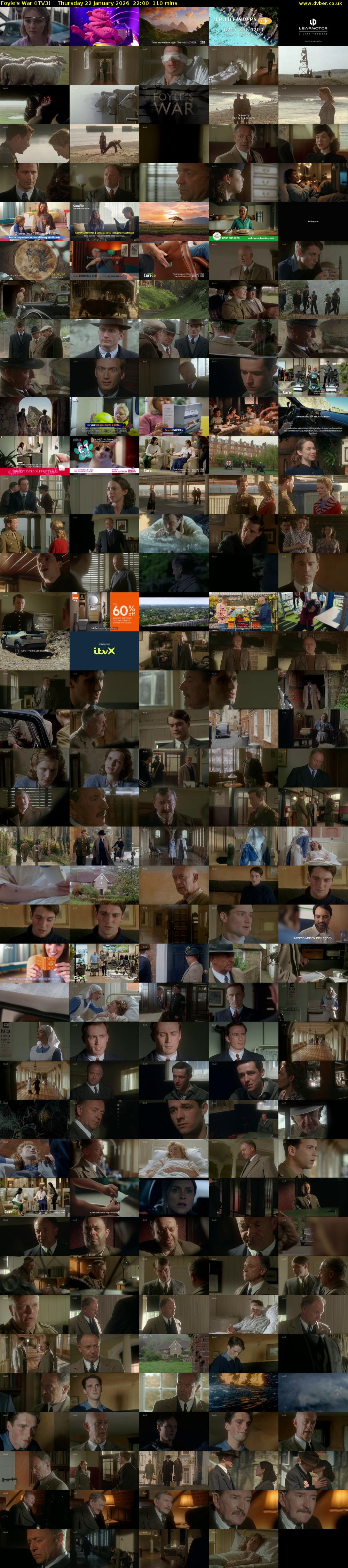 Foyle's War (ITV3) Thursday 22 January 2026 22:00 - 23:50